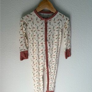 Butter & Beige Dragonfly Print Zippy